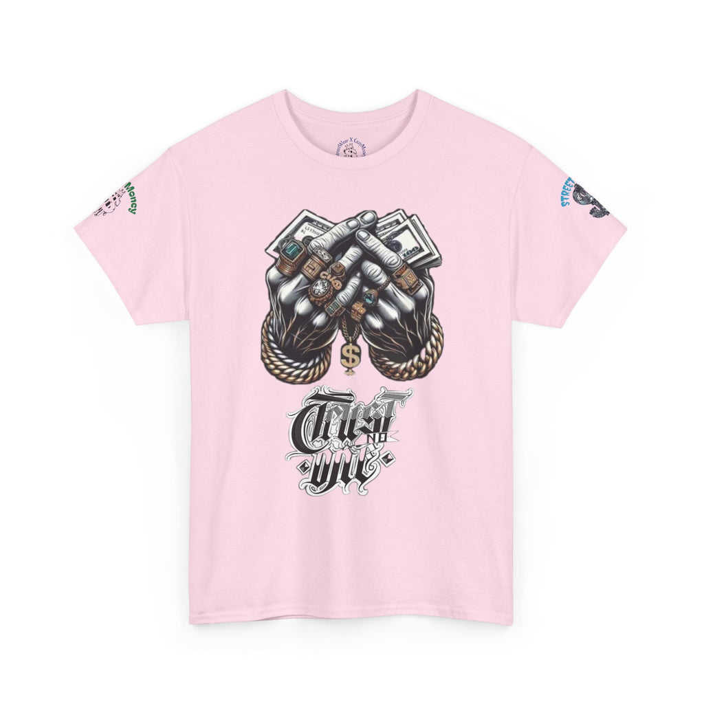 T-Shirt StreetWear X EazyMoney— Justice Business Graphic Tee (Hands Holding Cash)