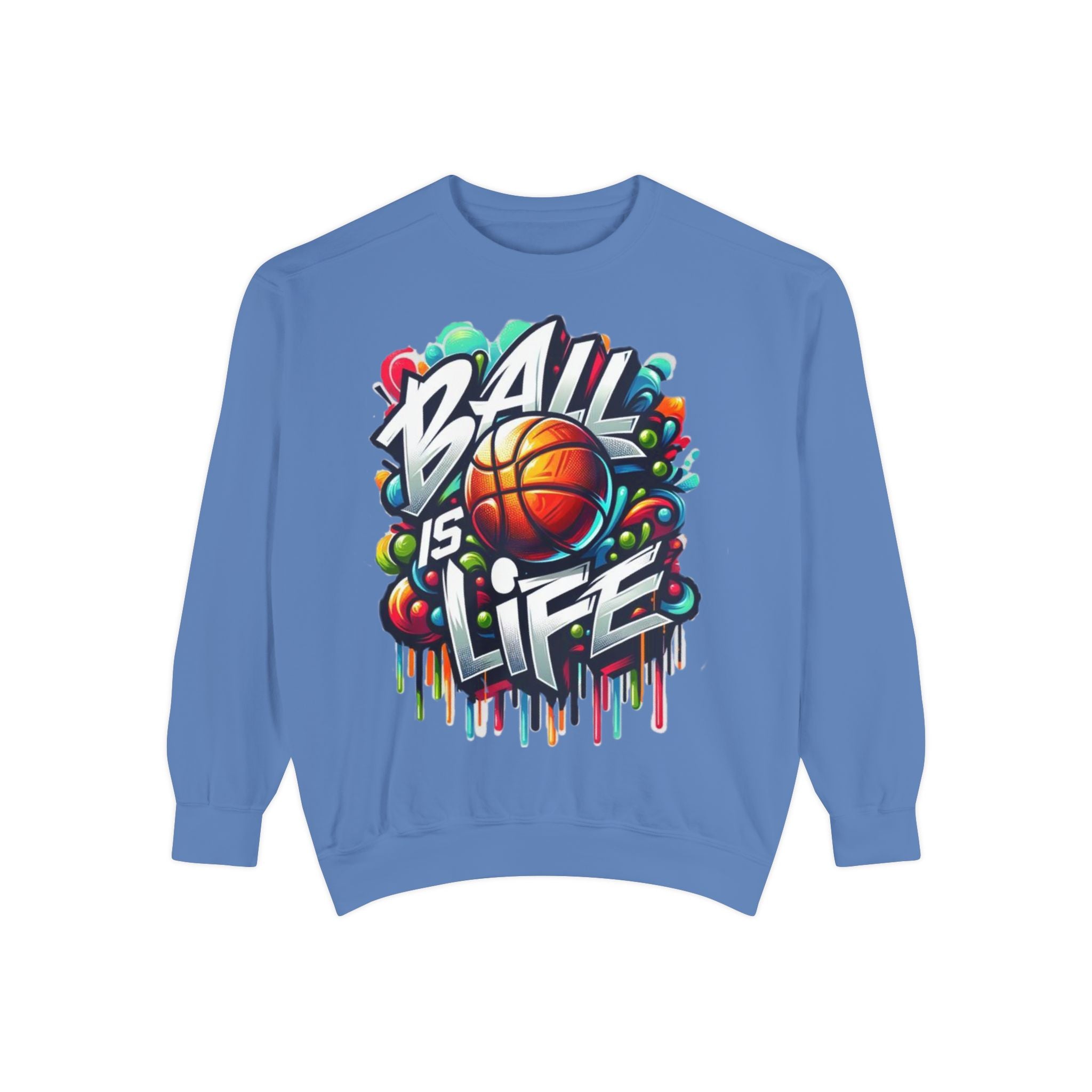 Basketball "Ball Is Life" Sweatshirt — Graphic Sports Crewneck