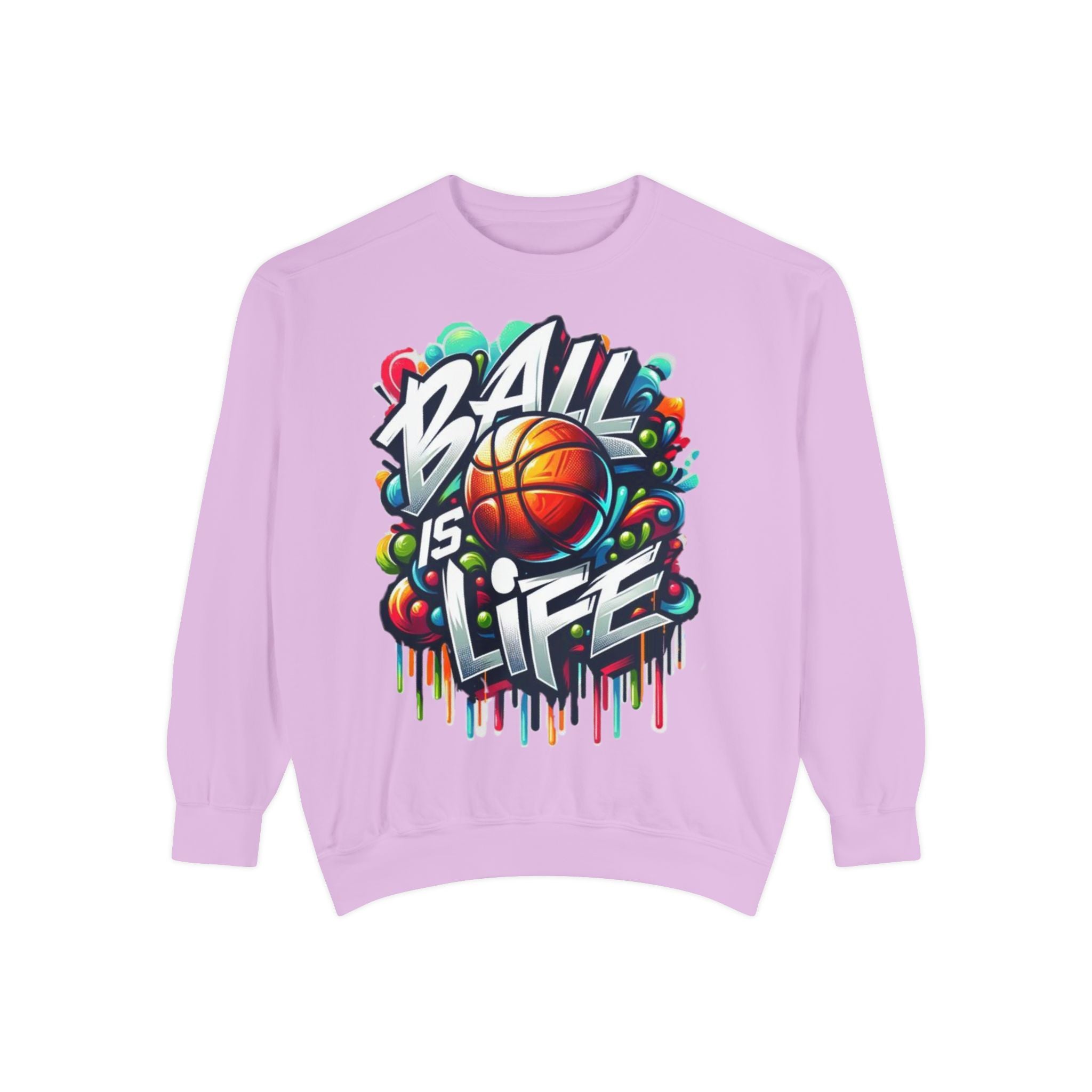Basketball "Ball Is Life" Sweatshirt — Graphic Sports Crewneck