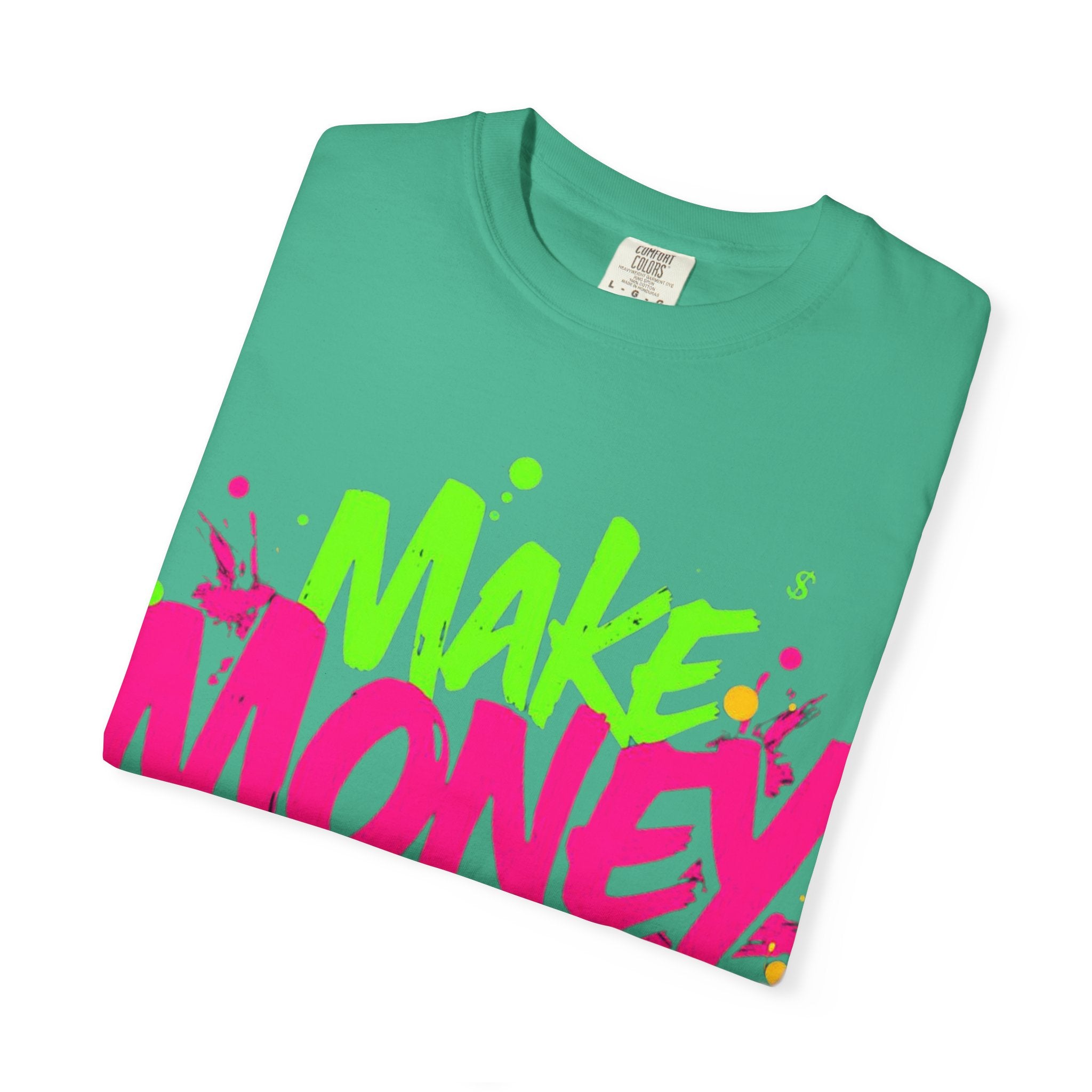Trends StreetWear X EazyWear Graphic Tee — "Make Money Friends" Neon Street Style T-Shirt