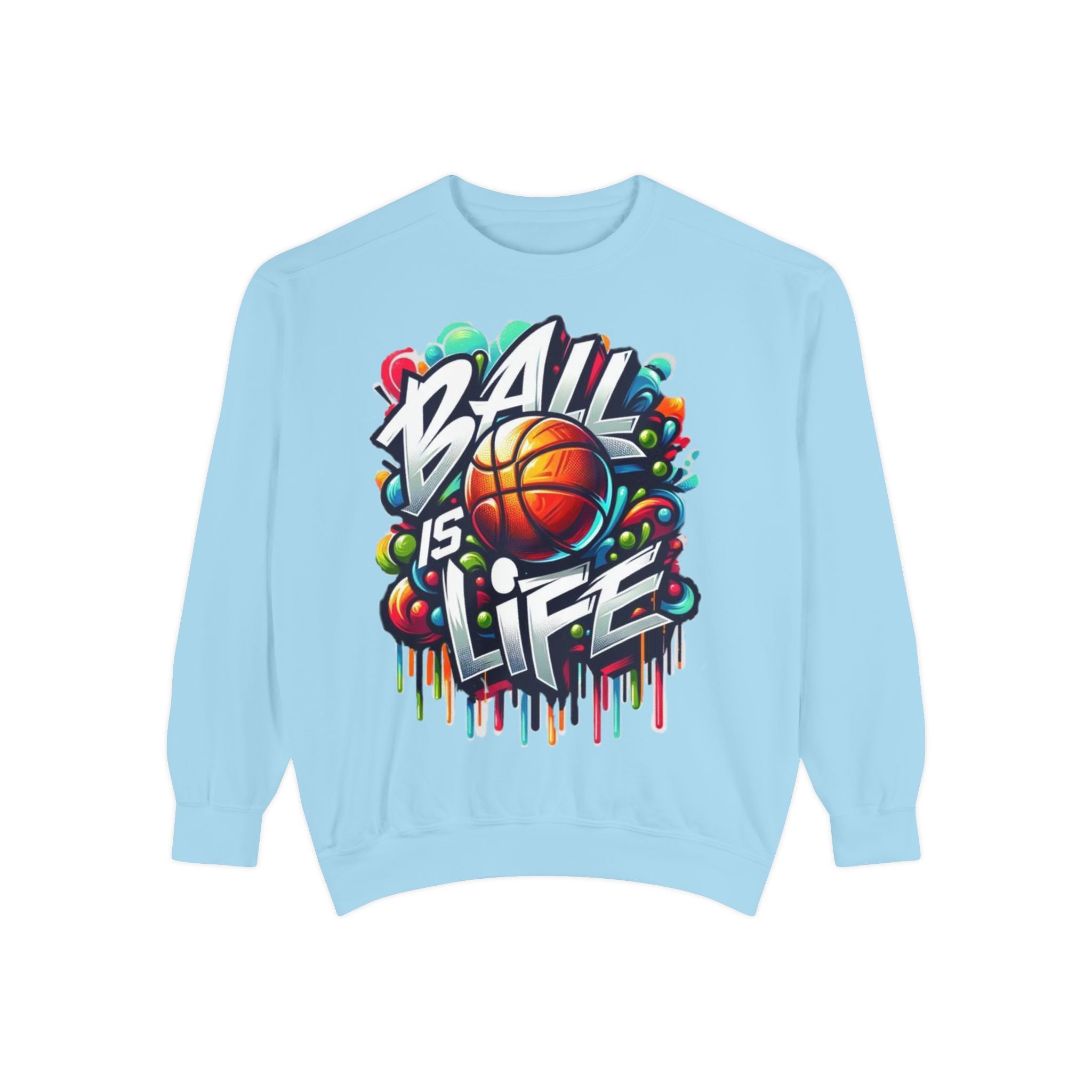 Basketball "Ball Is Life" Sweatshirt — Graphic Sports Crewneck
