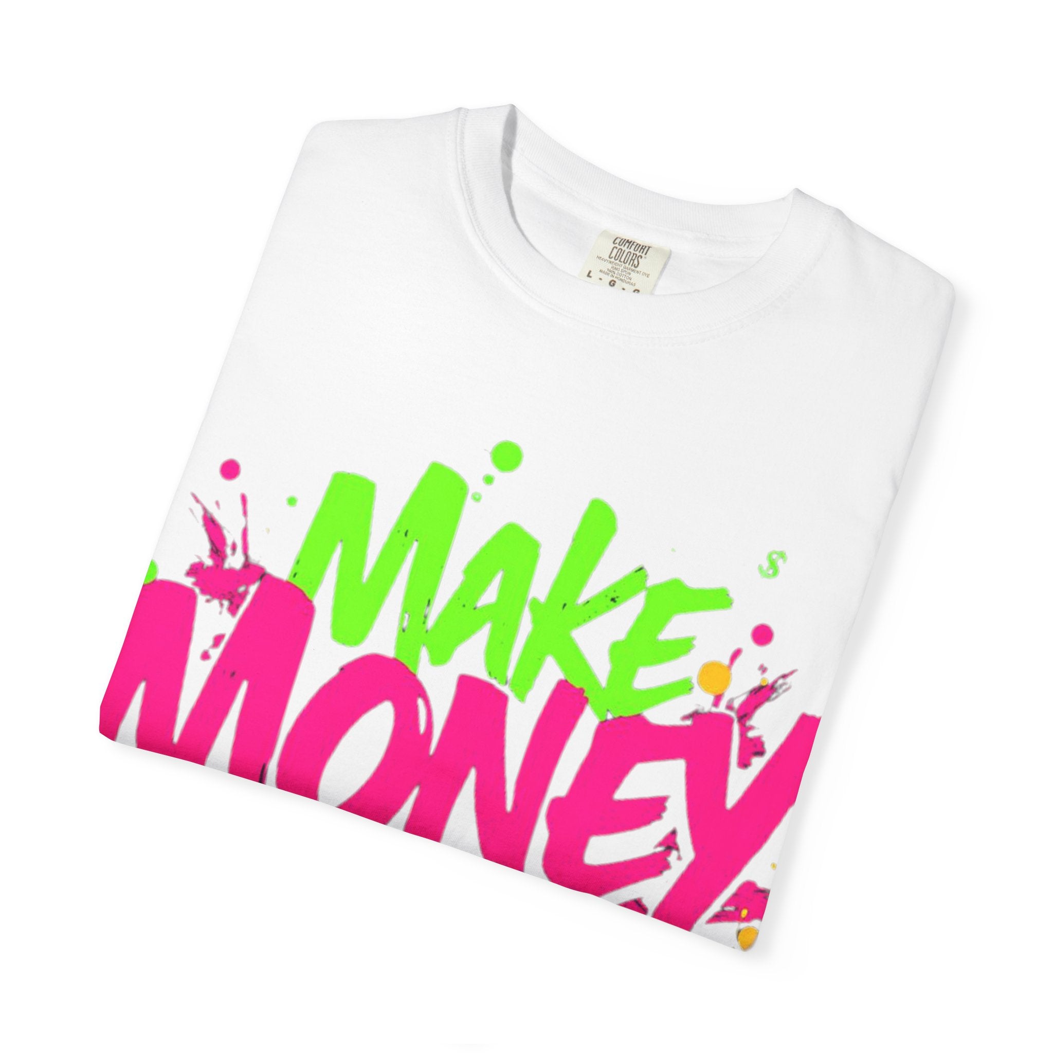Trends StreetWear X EazyWear Graphic Tee — "Make Money Friends" Neon Street Style T-Shirt