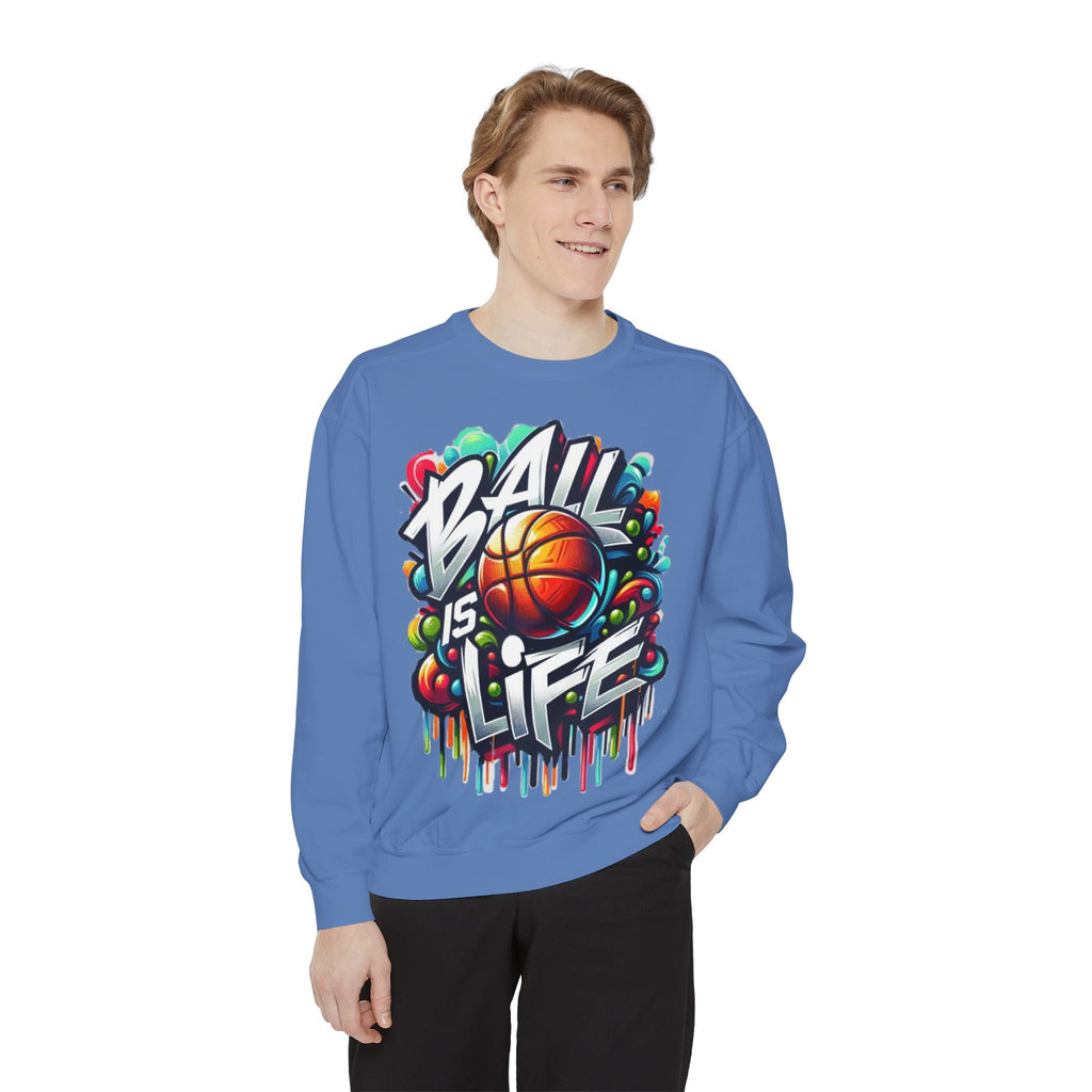 Basketball "Ball Is Life" Sweatshirt — Graphic Sports Crewneck