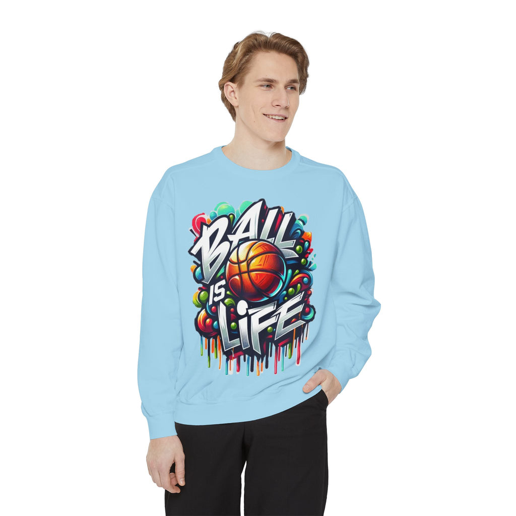 Basketball "Ball Is Life" Sweatshirt — Graphic Sports Crewneck